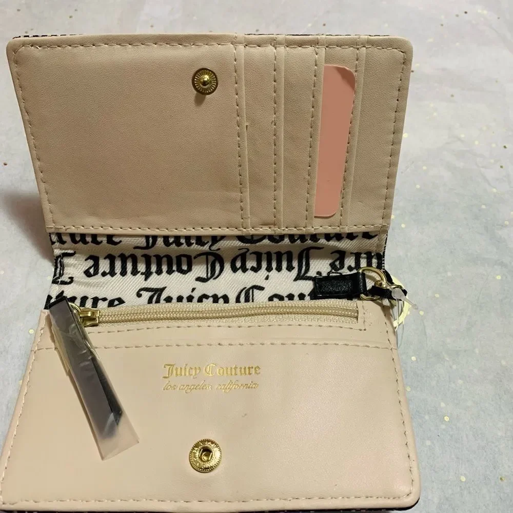 NEW JUICY COUTURE HEART CROWN MINI CASH CARD WALLET